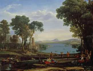 Landscape with the Marriage of Isaac and Rebekah (The Mill) 1648